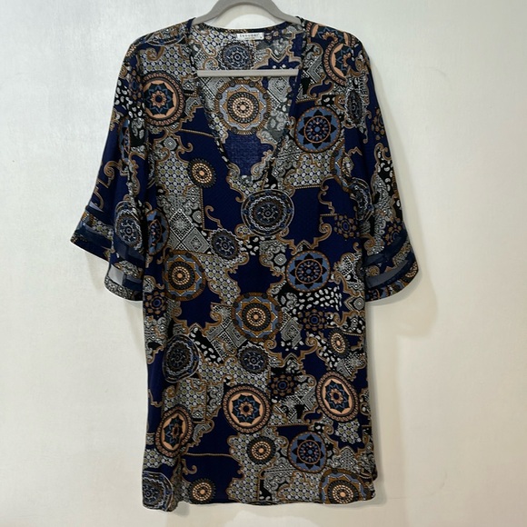 EKOUAER WOMENS SWIMSUIT BEACH COVERTUPS NAVY BLUE  SZ MD - Picture 2 of 9